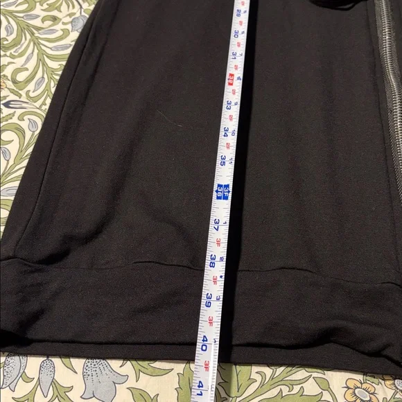 By Tess Maxi Hoodie Black Long Sleeve Zip Front Dress XS - Picture 14 of 16